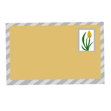 Mail envelope illustration Stock Illustration