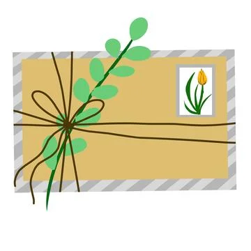 Mail envelope illustration Stock Illustration