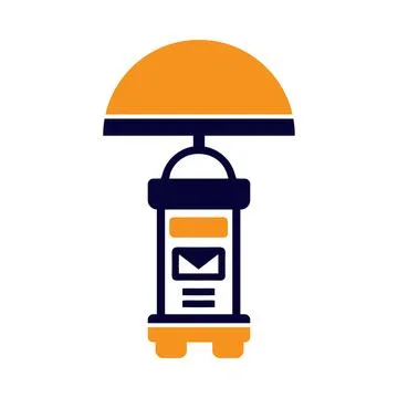 Mail, envelope, postbox, letter, letterbox, mailbox postbox icon Stock Illustration