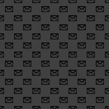 Mail envelope web icon. flat design. Seamless pattern. 스톡 일러스트