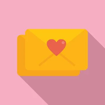 Mail event invitation icon flat vector. Time manager Ilustração Stock