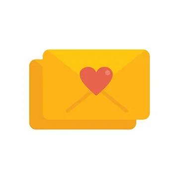 Mail event invitation icon flat vector. Time manager Ilustração Stock