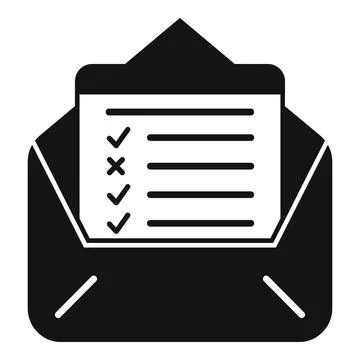 Mail exam icon simple vector. Final study 스톡 일러스트