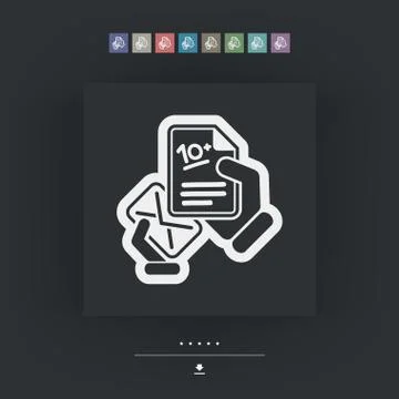 Mail with a excellent response Stock Illustration