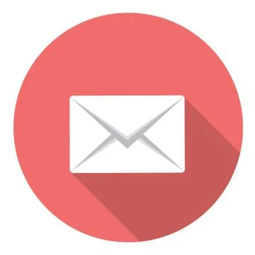 Mail Flat Icon Stock Illustration