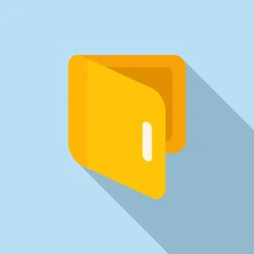 Mail folder icon flat vector. Contact interface 스톡 일러스트