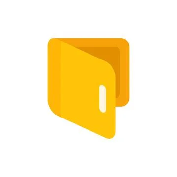 Mail folder icon flat vector. Contact interface 스톡 일러스트