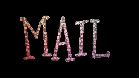 Mail Fraud Pixelated Text Changing Looping Pixels With Glitch Effect 스톡 동영상 113881546