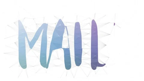 Mail Fraud Text Merging Tessellating Looping Polygons Text Morph 스톡 동영상 109168097