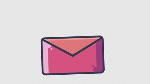 Mail Gold Coin Animation Loop 4K Transparant Video stock 287750342