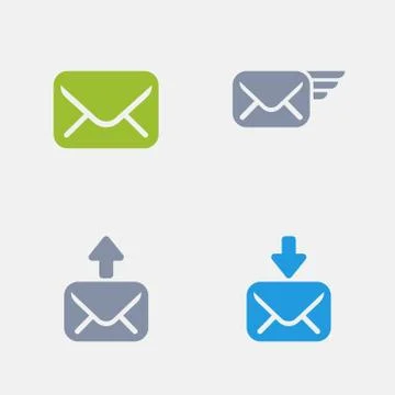 Mail - Granite Icons Illustrazione stock