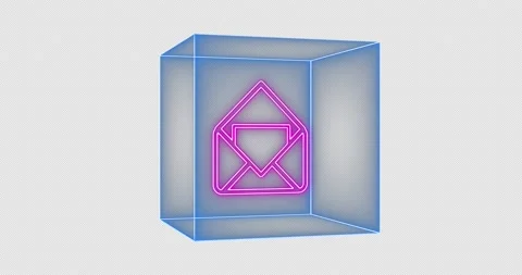 Mail icon Box 02-alpha Stock Footage 233712365
