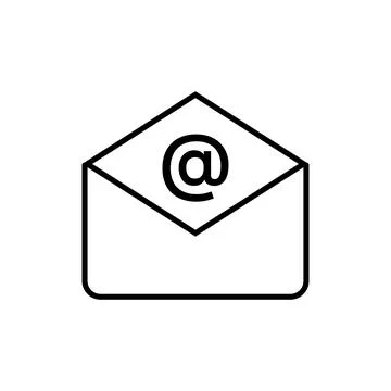 Mail icon design template isolated illustration Stock Illustration