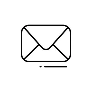 Mail icon design template isolated illustration Illustrazione stock