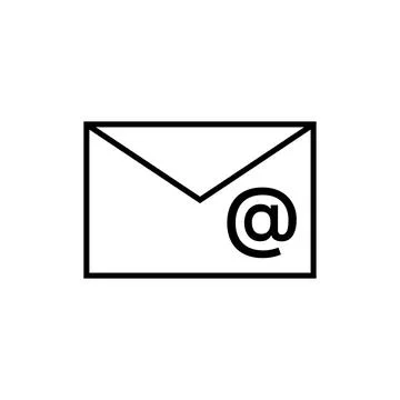 Mail icon design template isolated illustration Stock Illustration