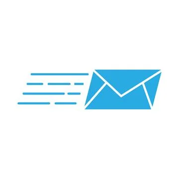 Mail icon design template isolated illustration Illustrazione stock