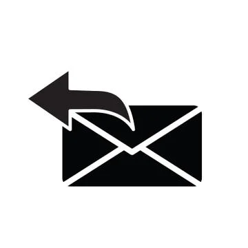Mail icon. The envelope. line style Stock Illustration
