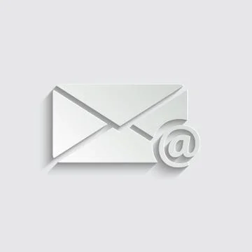 Mail icon. The envelope. line style Stock Illustration