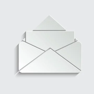 Mail icon. The envelope. line style Stock Illustration