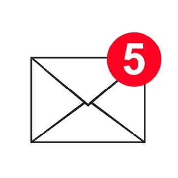 Mail icon. Envelope sign. Vector Illustration. Illustrazione stock