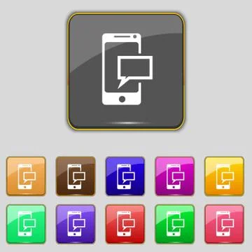 Mail icon. Envelope symbol. Message sms sign. Mail navigation button Set colu Illustrazione stock