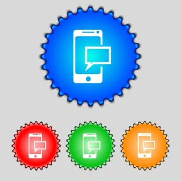 Mail icon. Envelope symbol. Message sms sign. Mail navigation button Set colu Illustrazione stock