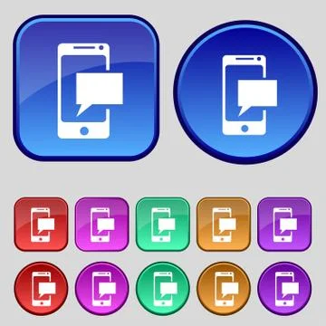 Mail icon. Envelope symbol. Message sms sign. Mail navigation button Set colu Illustrazione stock