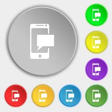 Mail icon. Envelope symbol. Message sms sign. Mail navigation button. Symbols Illustrazione stock