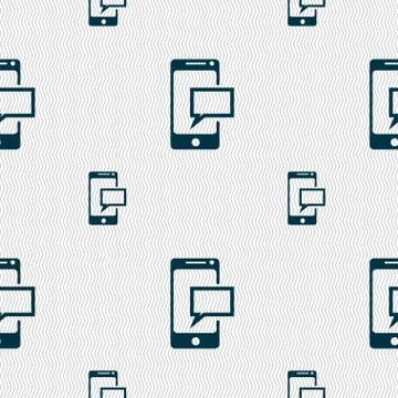 Mail icon. Envelope symbol. Message sms sign. Mail navigation button. Seamles Illustrazione stock