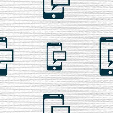 Mail icon. Envelope symbol. Message sms sign. Mail navigation button. Seamles Stock Illustration