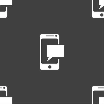 Mail icon. Envelope symbol. Message sms sign. Mail navigation button. Seamles Stock Illustration