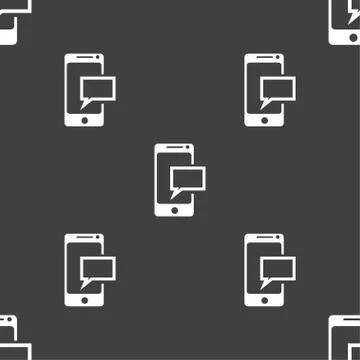 Mail icon. Envelope symbol. Message sms sign. Mail navigation button. Seamles Illustrazione stock