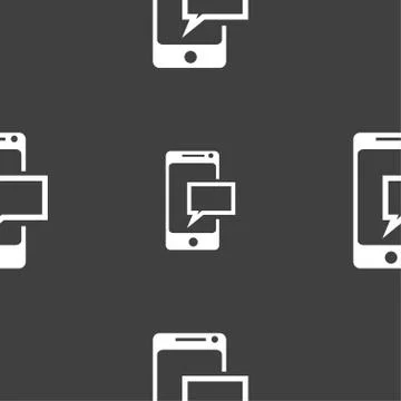 Mail icon. Envelope symbol. Message sms sign. Mail navigation button. Seamles Stock Illustration