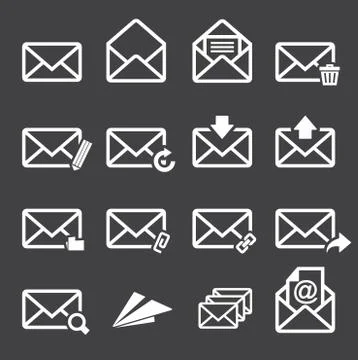 Mail icon Illustrazione stock