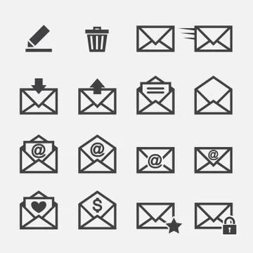 Mail icon Stock Illustration