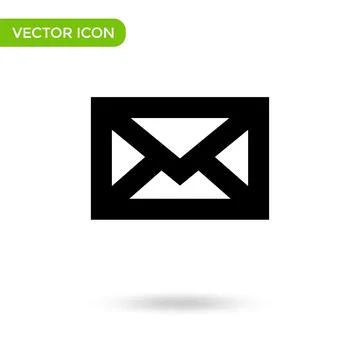 Mail icon. minimal and creative icon isolated on white background. vector ill Illustrazione stock