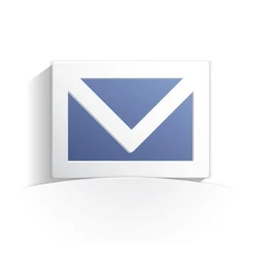 Mail icon paper Stock Illustration