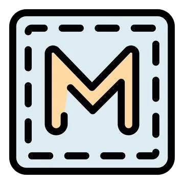 Mail icon representing sending and receiving messages Stock Illustration