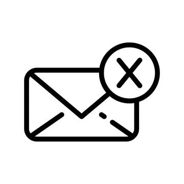 Mail icon. Send message pictogram for web. Line stroke vector eps10. Simple l Stock Illustration
