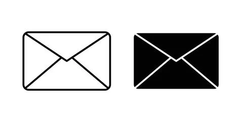 Mail icon symbol. Flat Vector illustration Stock Illustration