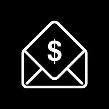 Mail icon ui simple style flat illustration Stock Illustration
