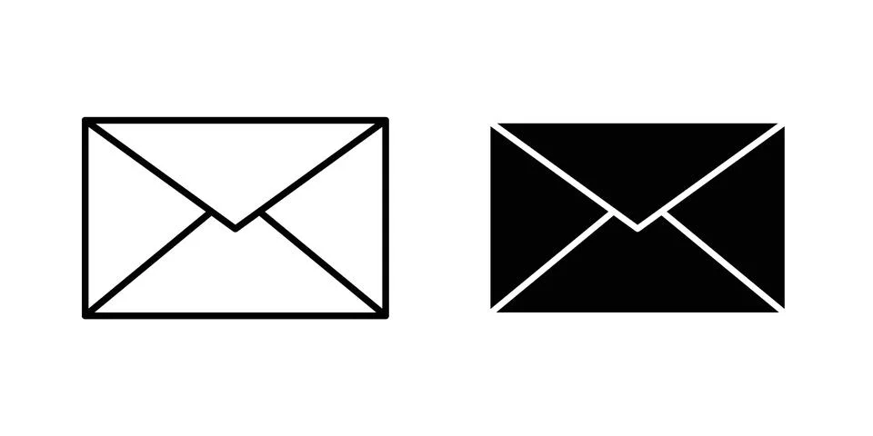 Mail icon vector design illustrations Stock Illustration