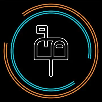 Mail icon - vector email icon - send message Stock Illustration