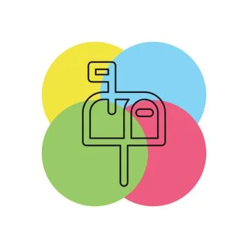 Mail icon - vector email icon - send message Stock Illustration