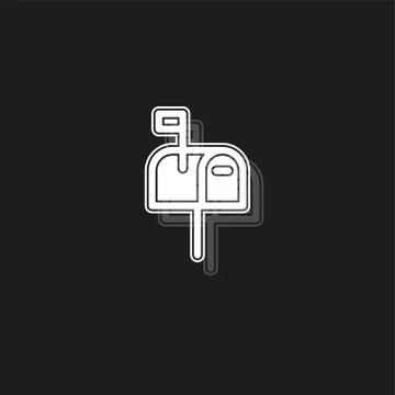 Mail icon - vector email icon - send message sign symbol Stock Illustration
