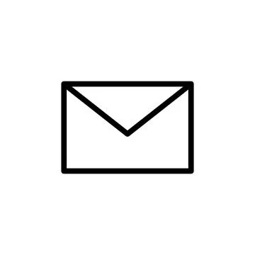 Mail icon vector. email icon vector. E-mail icon. Envelope illustration Illustrazione stock