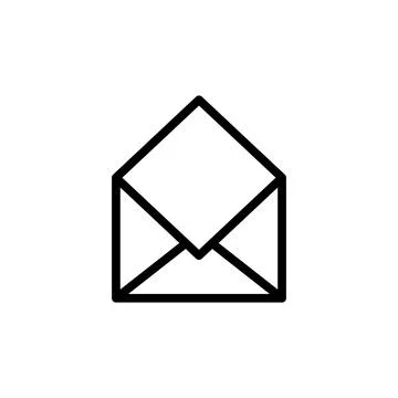 Mail icon vector. email icon vector. E-mail icon. Envelope illustration Stock Illustration