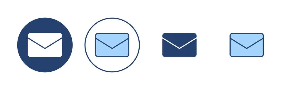 Mail icon vector. email sign and symbol. E-mail icon. Envelope icon Illustrazione stock