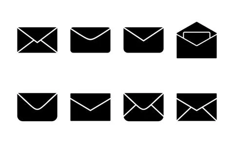 Mail icon vector. email sign and symbol. E-mail icon. Envelope icon Stock Illustration