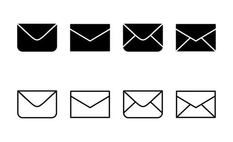 Mail icon vector. email sign and symbol. E-mail icon. Envelope icon Stock Illustration